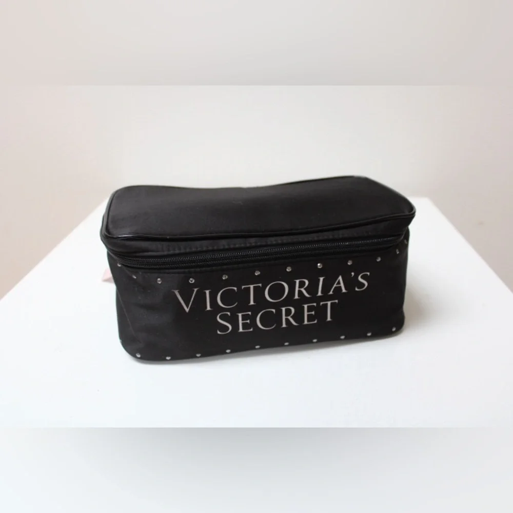 Victoria's Secret Black Bling Case Makeup Bag